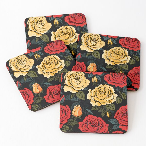 Item preview, Dark Hand Drawn Roses Pattern designed and sold by Just-Flowers.