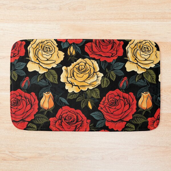 Item preview, Dark Hand Drawn Roses Pattern designed and sold by Just-Flowers.