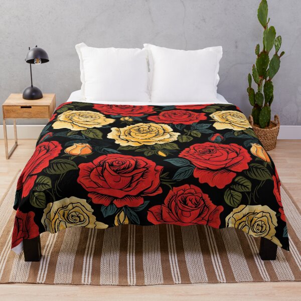 Item preview, Dark Hand Drawn Roses Pattern designed and sold by Just-Flowers.