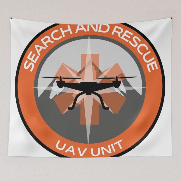 Item preview, Drone UAV Search and Rescue UNIT SAR/Safety orange with compass designed and sold by TheContactor.