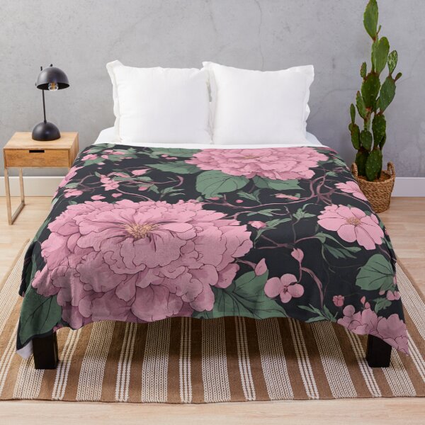 Item preview, Pink big flower Pattern designed and sold by SeamCraft.