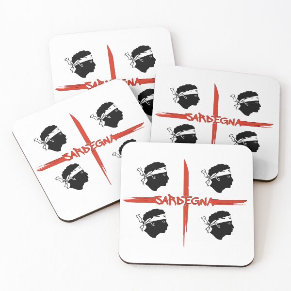 Item preview, Sardegna - Sardinia - Sardinia flag - Bandiera Sarda - 4 Mori - Paint brush strokes designed and sold by miskaralise.