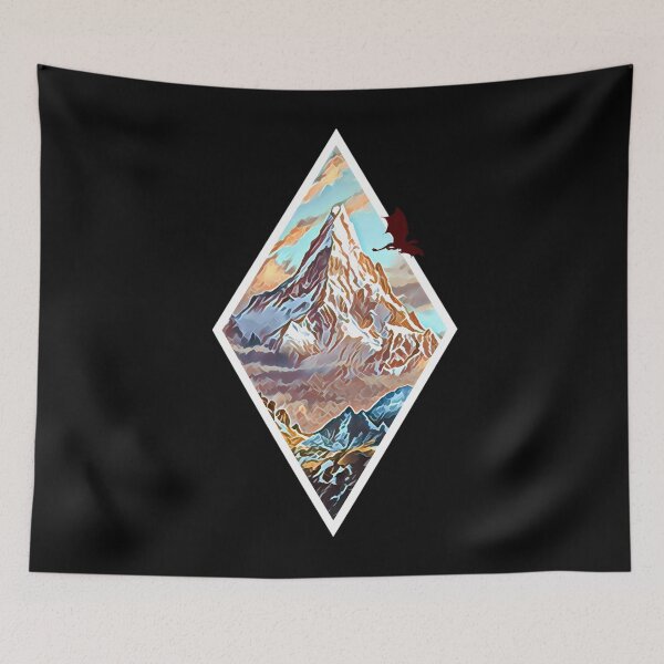 Item preview, He Lonely Mountain - Dragon - Digital Art - Diamond Frame - Black - Fantasy  	 designed and sold by vvvfwove26.