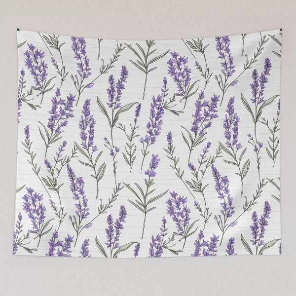 Item preview, Hand Drawn Lavender Pattern designed and sold by Just-Flowers.