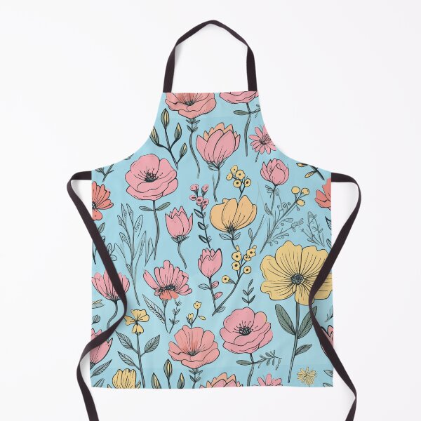 Item preview, Hand Drawn Pastel Flowers Pattern designed and sold by Just-Flowers.