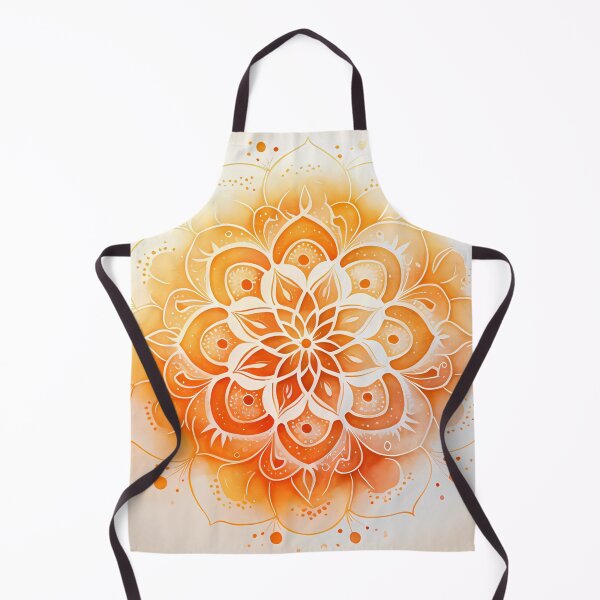 Item preview, Solar Serenity: Embrace Zen and Creativity with our Orange Mandala Elegance designed and sold by VeronicArt85.