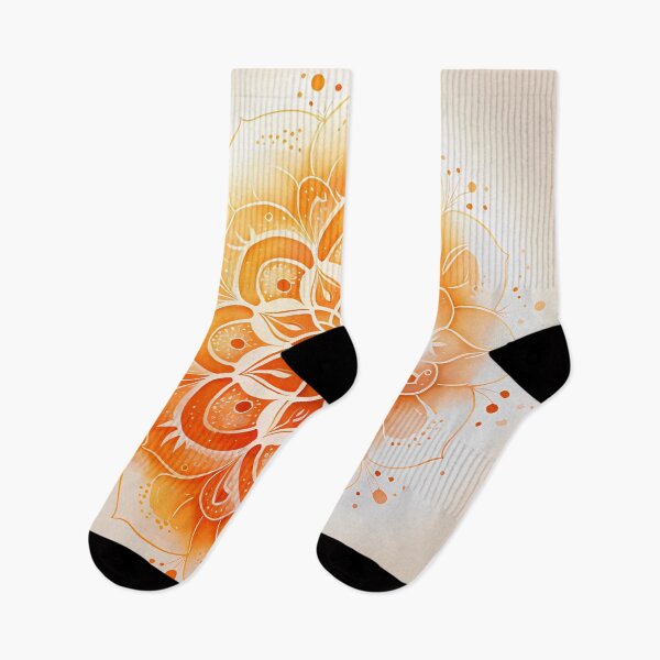 Item preview, Solar Serenity: Embrace Zen and Creativity with our Orange Mandala Elegance designed and sold by VeronicArt85.