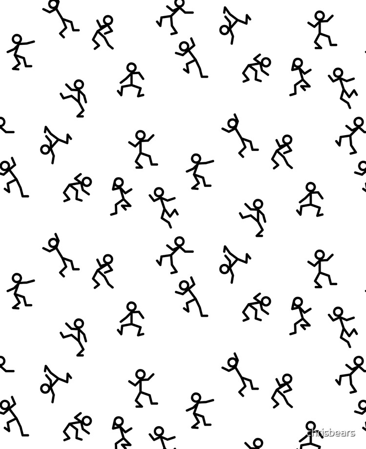 Dancing Stick Figures Dance A Wild Dance Ipad Case Skin By Chrisbears Redbubble