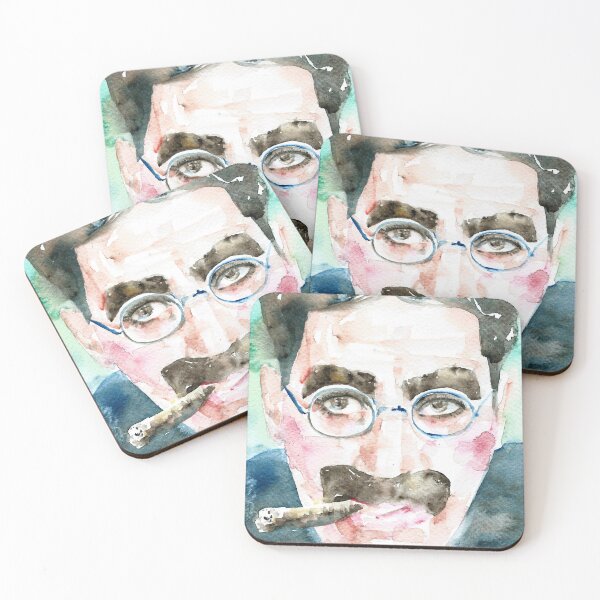 Item preview, GROUCHO MARX watercolor portrait designed and sold by lautir.