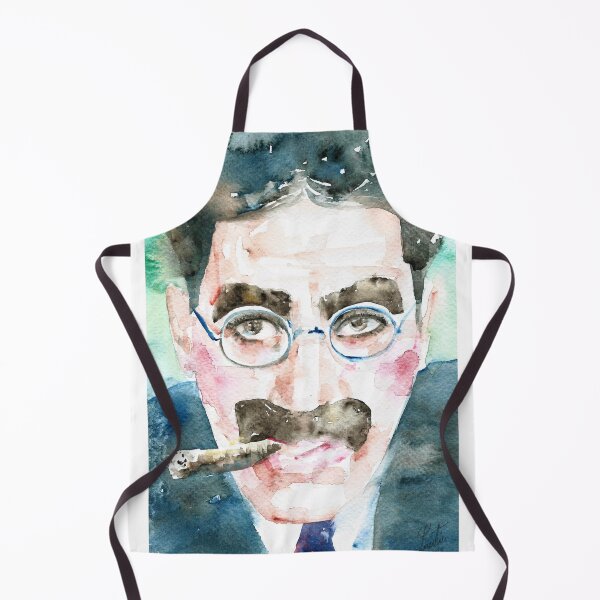Item preview, GROUCHO MARX watercolor portrait designed and sold by lautir.