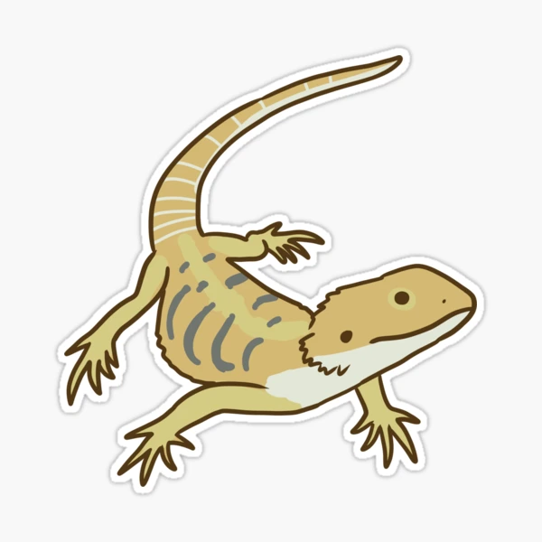 Merida the Bearded Dragon' Sticker