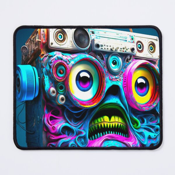 Item preview, Radiant Radio: A Cheerful Face-shaped Art Piece designed and sold by CoutureGlowcc.