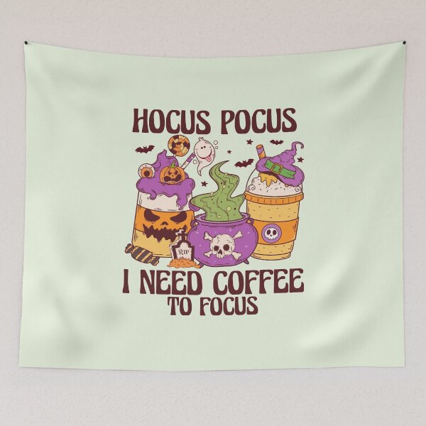 Item preview, Hocus Pocus, I Need Coffee to Focus: Spooky Halloween Brew designed and sold by Acim0.