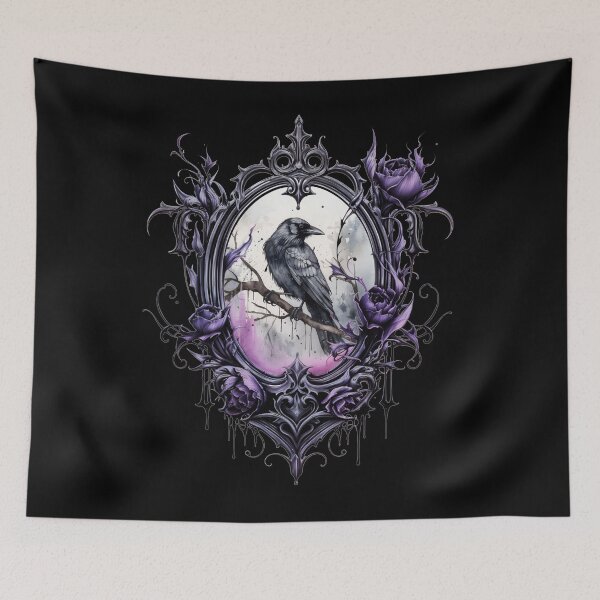 Item preview, Gothic Raven Dark Design  designed and sold by LittleMagicShop.