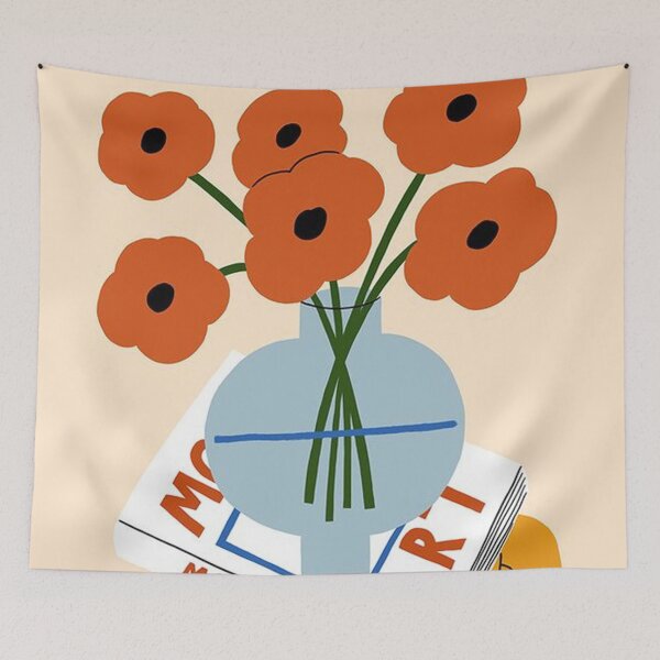 Item preview, orange flower in vase designed and sold by Richardquintana.