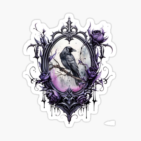 Item preview, Gothic Raven Dark Design  designed and sold by LittleMagicShop.