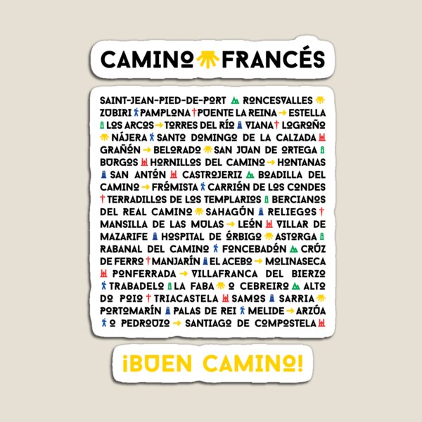 Artikel-Vorschau von Etappen des Camino Francés, designt und verkauft von Caminovi.