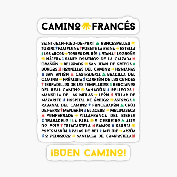 Artikel-Vorschau von Etappen des Camino Francés, designt und verkauft von Caminovi.