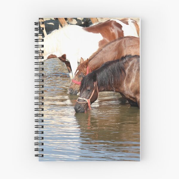 Item preview, caballos beben agua escena de la naturaleza designed and sold by goceris.