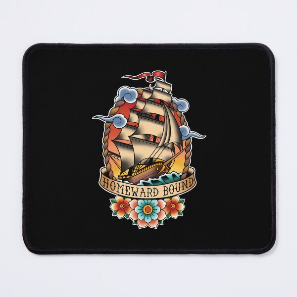 Item preview, Homeward Bound Traditional Tattoo Sailing Ship designed and sold by kzwtfxuem59.