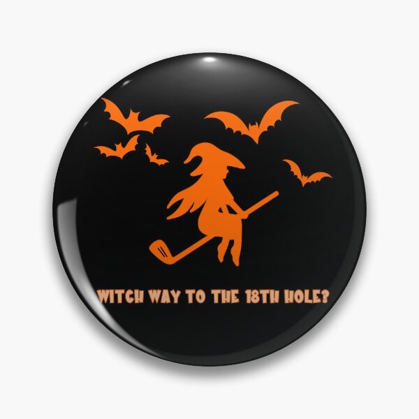 Item preview, Halloween Golf Witch Way To The 18th Hole? designed and sold by PiggyBoxer.