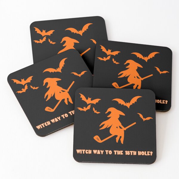 Item preview, Halloween Golf Witch Way To The 18th Hole? designed and sold by PiggyBoxer.