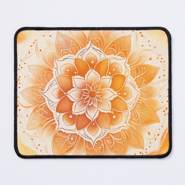 Item preview, Orange mandala decor designed and sold by VeronicArt85.