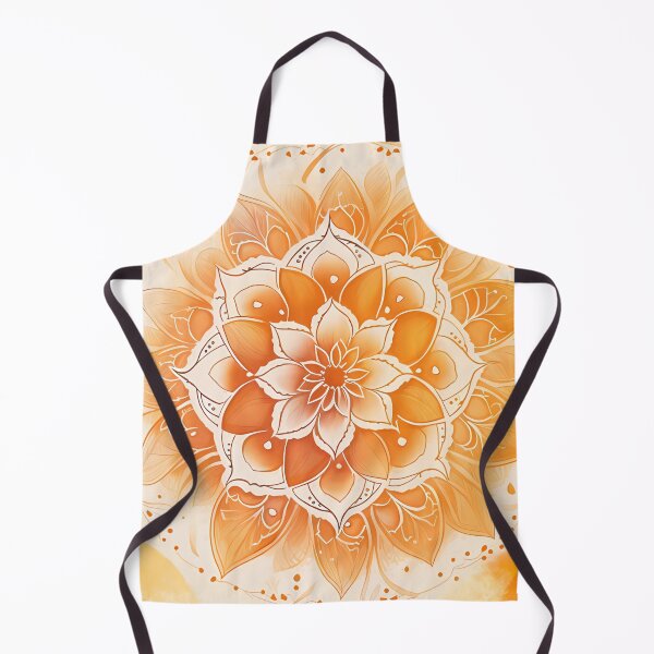 Item preview, Orange mandala decor designed and sold by VeronicArt85.