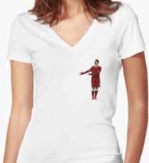 Bobby Firmino Women's Fitted V-Neck T-Shirt