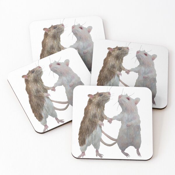 Item preview, Rats Holding Hands designed and sold by paintedpalette3.