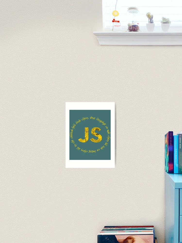 Thumbnail 2 of 3, Art Print, JavaScript designed and sold by MithranAlburo.