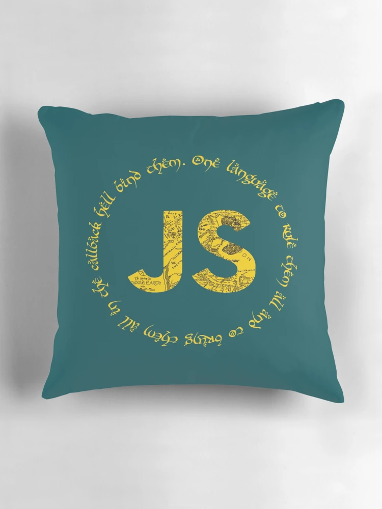 Thumbnail 3 of 4, Pillow, JavaScript designed and sold by MithranAlburo.