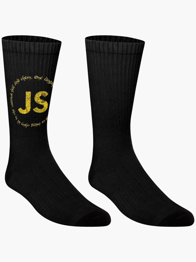 Imagen 3 de 5, Calcetines con la obra JavaScript, diseñada y vendida por MithranAlburo.