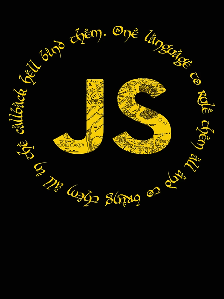 Thumbnail 4 of 4, Relaxed T-Shirt, JavaScript designed and sold by MithranAlburo.