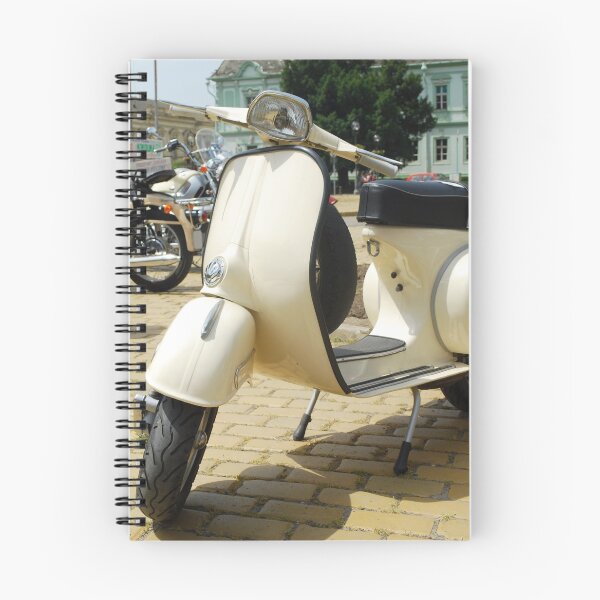 Item preview, old vintage white scooter motorcycle designed and sold by goceris.