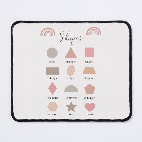 Item preview, Shapes beautiful print for little kids - educational print - from circle to heart designed and sold by Juditdesign.