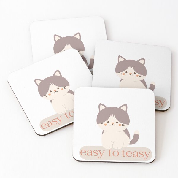 Item preview, easy to teasy cute cat  designed and sold by jijika119.