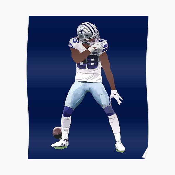 CeeDee Lamb 88 Dallas Cowboys football player glitch poster gift