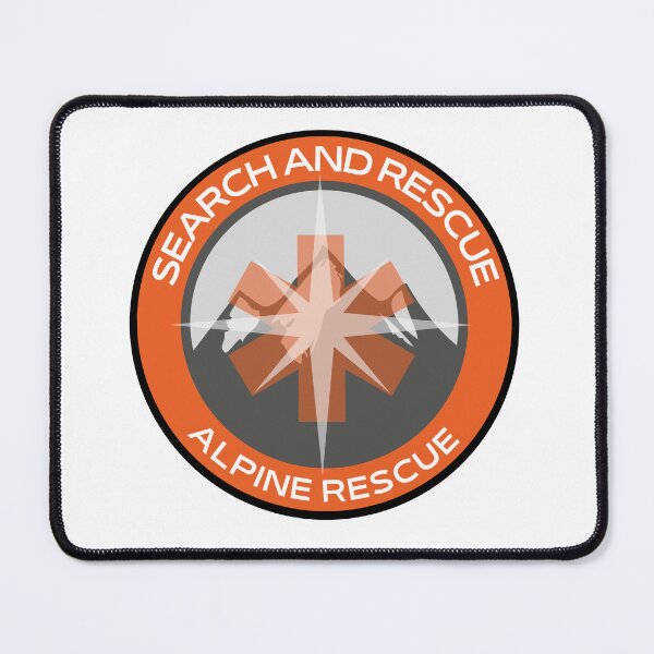 Item preview, Alpine Search and Rescue - SAR Mountain Rescue" Patch Star of life / Compass / Footprint designed and sold by TheContactor.