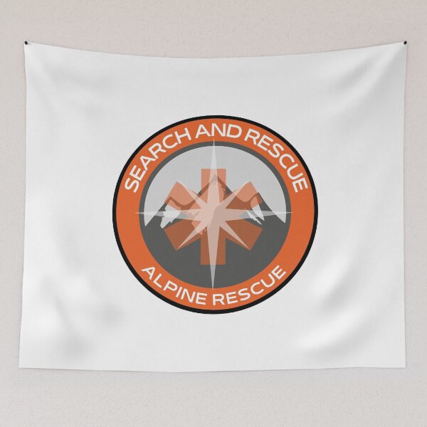 Item preview, Alpine Search and Rescue - SAR Mountain Rescue" Patch Star of life / Compass / Footprint  designed and sold by TheContactor.