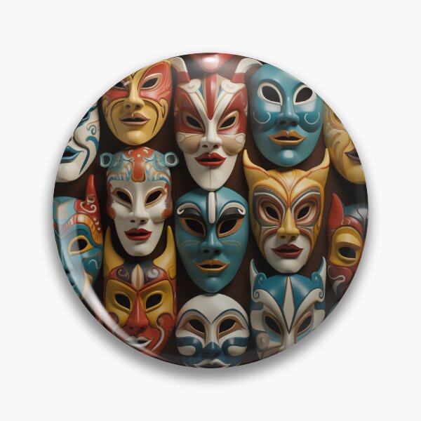 Item preview, Abstract masks collection pattern  designed and sold by SmileshareShop.
