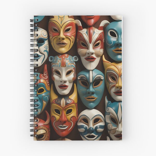Item preview, Abstract masks collection pattern  designed and sold by SmileshareShop.