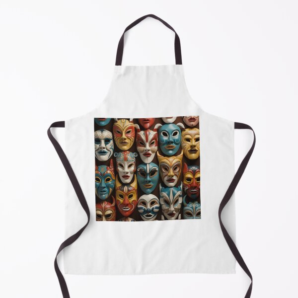 Item preview, Abstract masks collection pattern designed and sold by SmileshareShop.