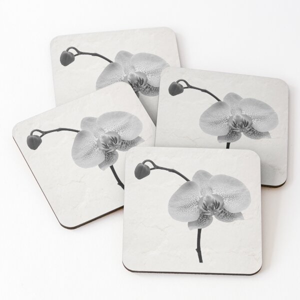 Item preview, A white orchid petal with a bud designed and sold by Postertale.