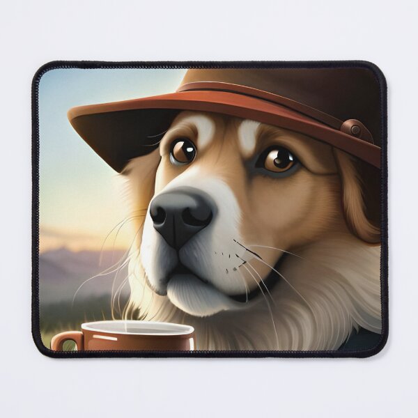 Item preview, a dog with coffee designed and sold by kingblacke23.