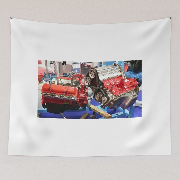 Item preview, workshop with car engines and parts designed and sold by goceris.