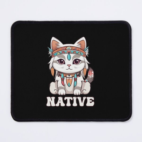 Item preview, Kawaii Native American Cat designed and sold by Ridaelb.