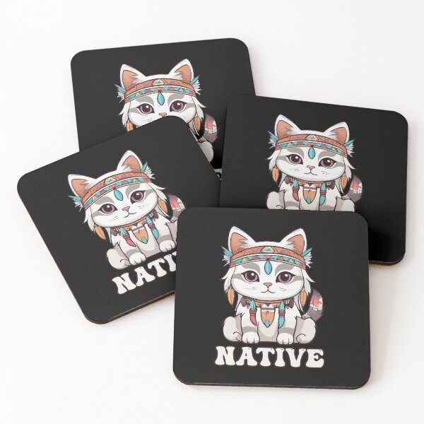 Item preview, Kawaii Native American Cat designed and sold by Ridaelb.