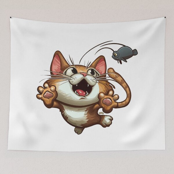 Item preview, Cat Catching The Mouse is Caught designed and sold by ozdilh.