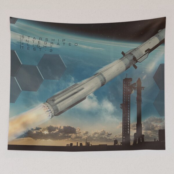 Item preview, Starship Integrated Flight Test - 2 illustration designed and sold by Tony  Bela.
